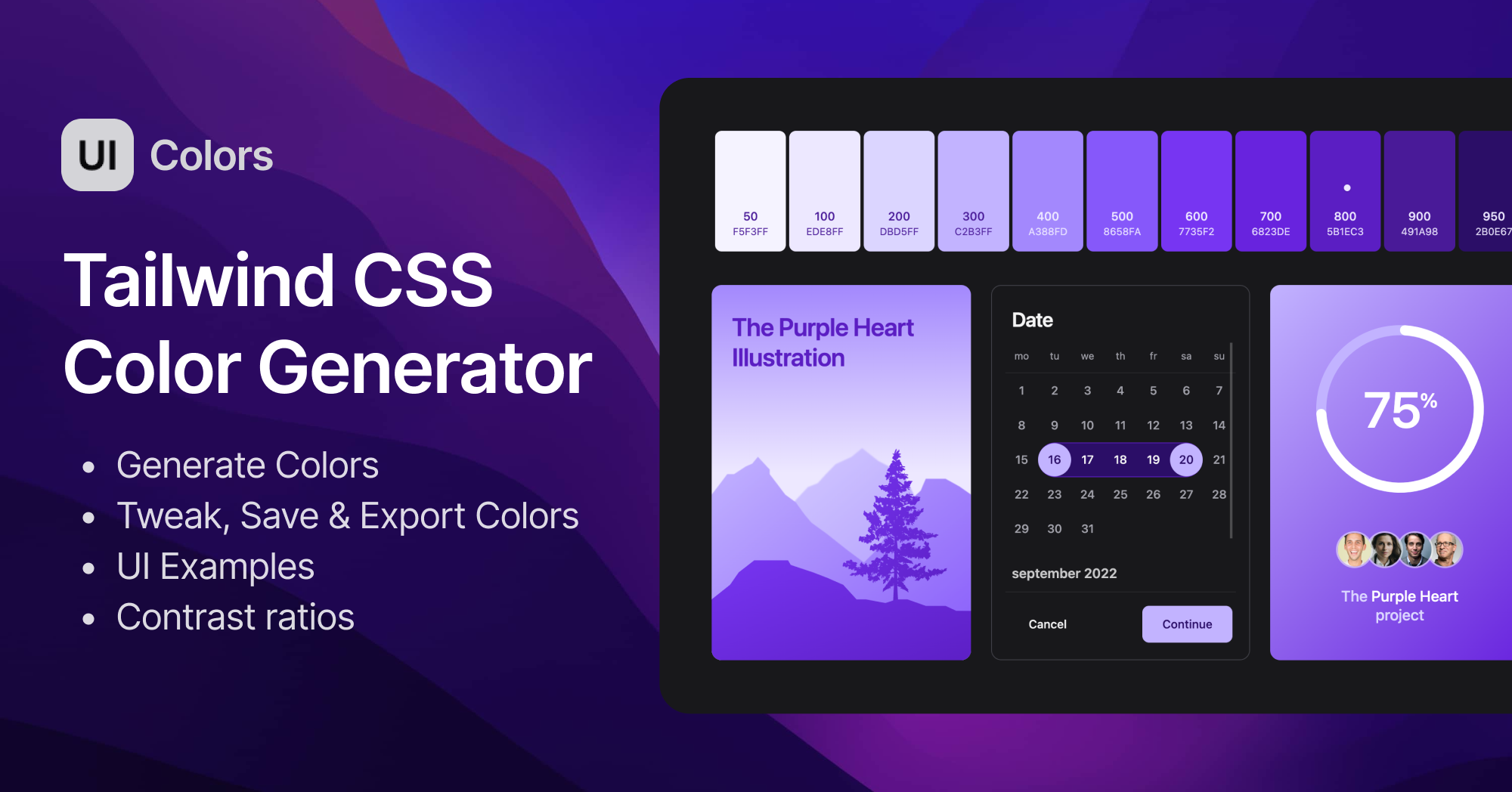 Tailwind CSS Color Generator